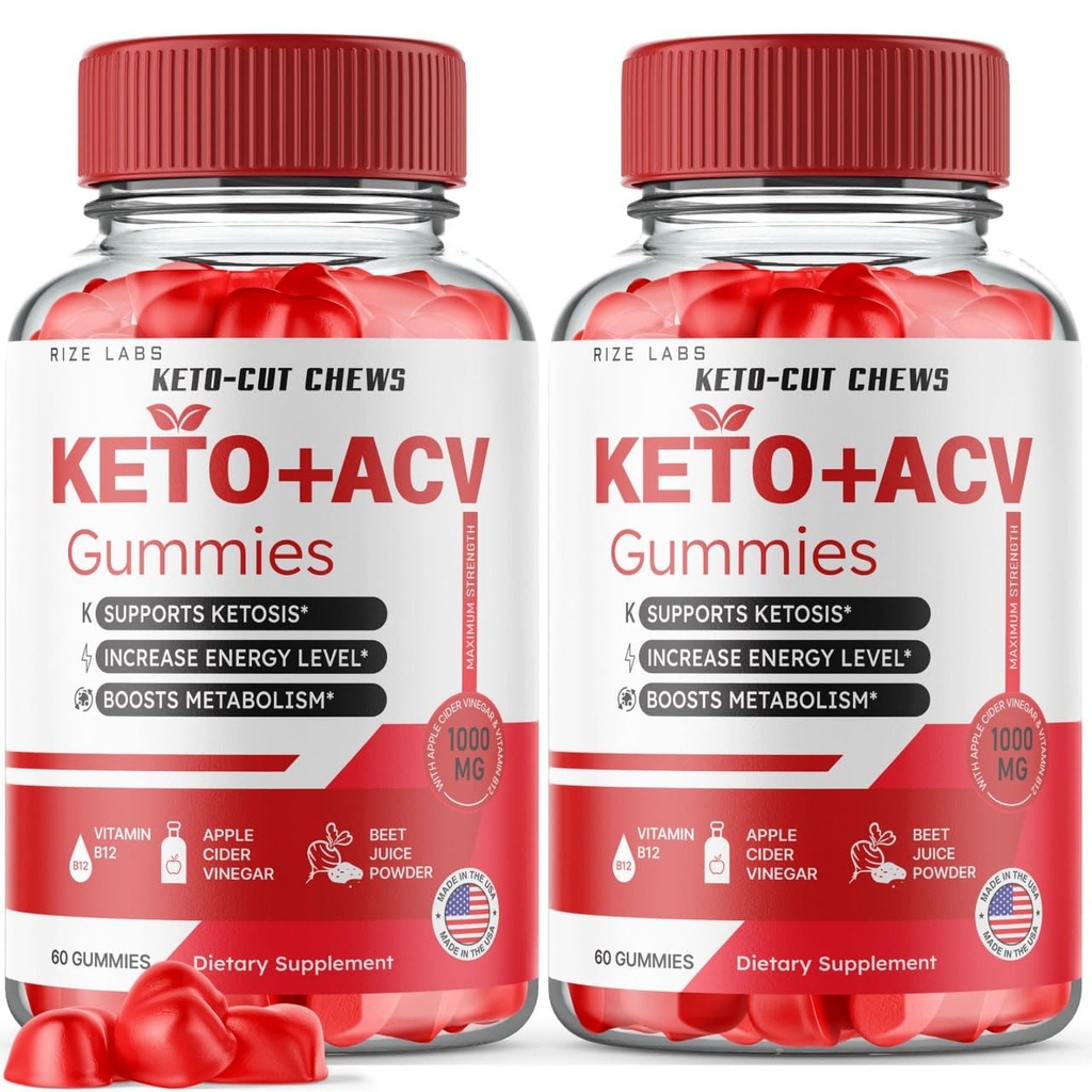 (2 Pack) Keto-Cut Chews ACV Gummies - Keto-Cut Chews Premium Keto ACV for Advanced Weight Loss, Keto + ACV Gummy, Keto Cut Chews Maximum Strength Supplement, KetoCut Chews Reviews (120 Gummies)