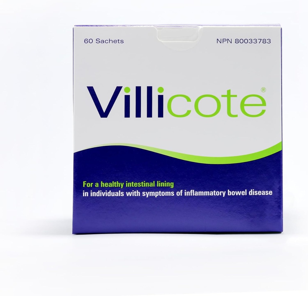 Wellesley Therapeutics Villicote, Restores Gut Health, Digestive Comfort, Non-GMO, Gluten-Free, Dairy-Free, Prebiotics, 120g, 60 sachets