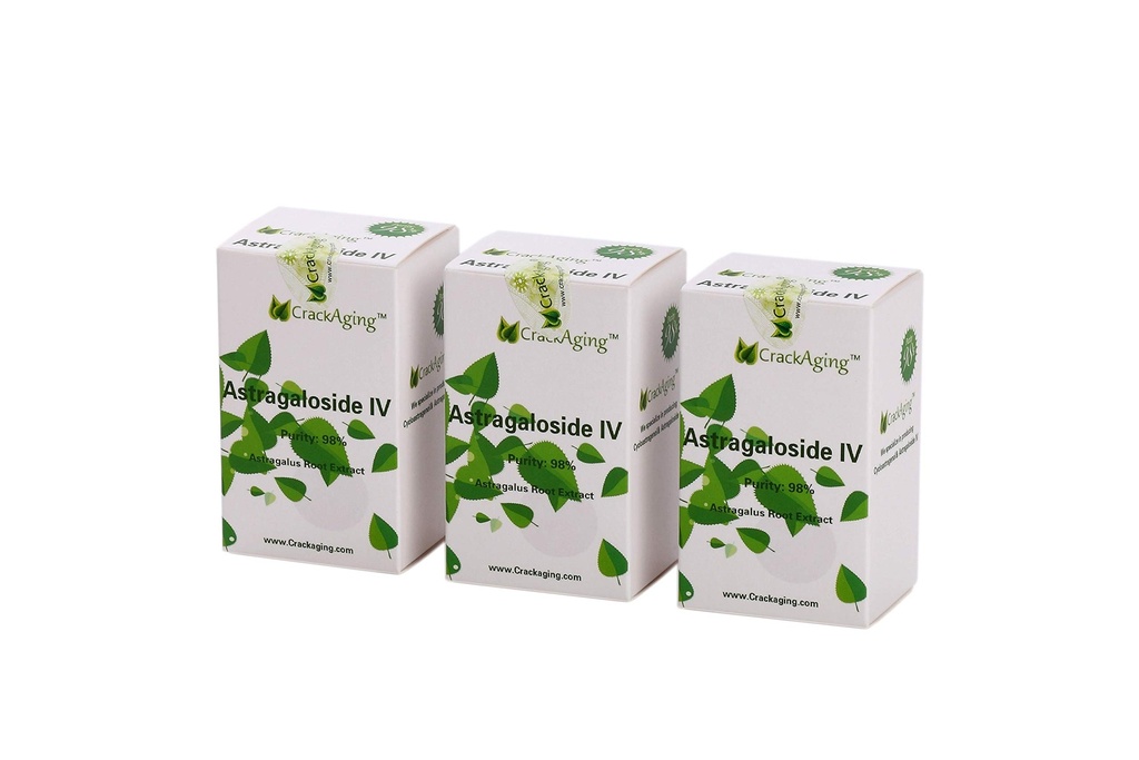 Crackaging Super-Absorption Astragaloside iv 98% 50mg/Cap, Immune Support 180 Vegetarian Capsules