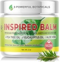 Extra Strength Tea Tree Balm for Skin - Athletes Foot Cream - Jock Itch Cream for Men & Women - Ringworm Cream - Ideal for Itchy, Dry Skin - Fast Acting Physician Formulated Tea Tree Foot Cream (2oz)