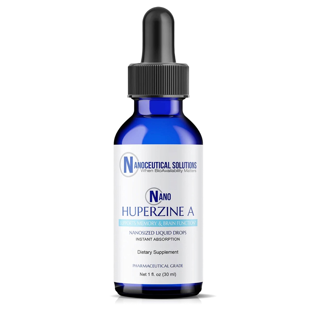 Nano HUPERZINE A | Nanosized Liquid Particles | Instant Absorption | Attention, Focus, Memory, Mental Clarity | Non-GMO GMP Certified | 30 Servings/6000mcg per Bottle