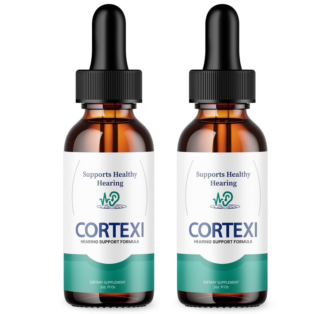 (2 Pack) Cortexi Ear Drops - Official Formula - Cortexi Tinnitus Treatment Cortexi Hearing Support Drops, Cortexi for ringing in ears, Cortexi Supplement Drops Maximum Strength New Improved (2 oz)