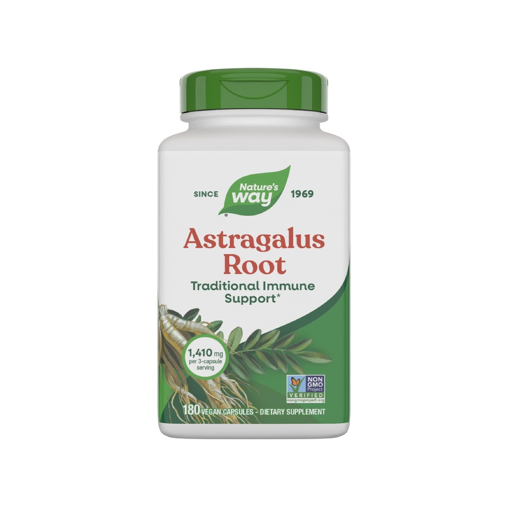 Nature's Way Astragalus Root, Traditional Immune Support*, Non-GMO Project Verified, Vegan, 180 Capsules