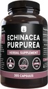PURE ORIGINAL INGREDIENTS Echinacea Purpurea (365 Capsules) No Magnesium Or Rice Fillers, Always Pure, Lab Verified