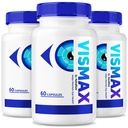 (3 Pack) VisMax Pills - Official Formula to Revive Eye Health, VisiMax Eye Vitamins, All Natural Herbal Supplement to Improve and Protect Eyesight, Vis Max Vision Support Reviews (180 Capsules)