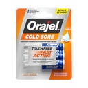 Orajel Touch Free Cold Sore Treatment .12oz, Liquid Formula, Provides Immediate & Targeted Pain Relief, Bonus Size, 6 Applicators.