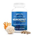 Paleovalley NeuroEffect - Neuro Mushroom Coffee Nutritional Supplement for Focus, Memory, and Energy Support - 28-Day Supply - 8 Full Spectrum Mushroom and Whole Coffee Fruit Extracts