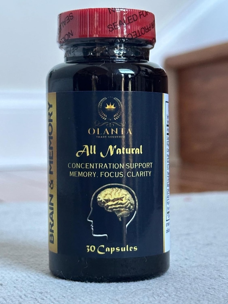 Brain Memory Supplements - Energy Learning Reasoning for Men and Women, Brain Supplement, Mental Clarity & Cognitive Enhancement - 1 Bottle 60 Capsules