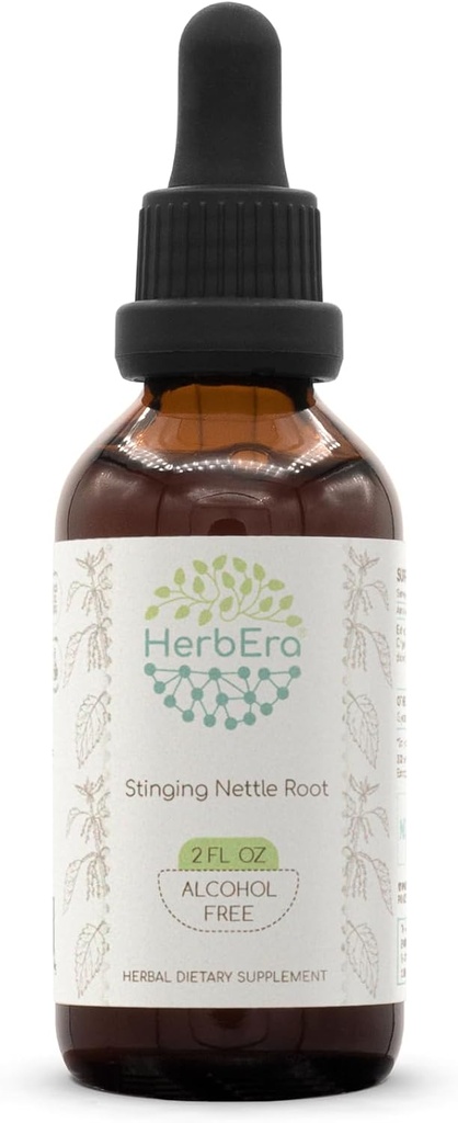 Stinging Nettle Root B60 Alcohol-Free Herbal Extract Tincture, Concentrated Liquid Drops Natural Stinging Nettle (Urtica Dioica) Dried Root (2 fl oz)