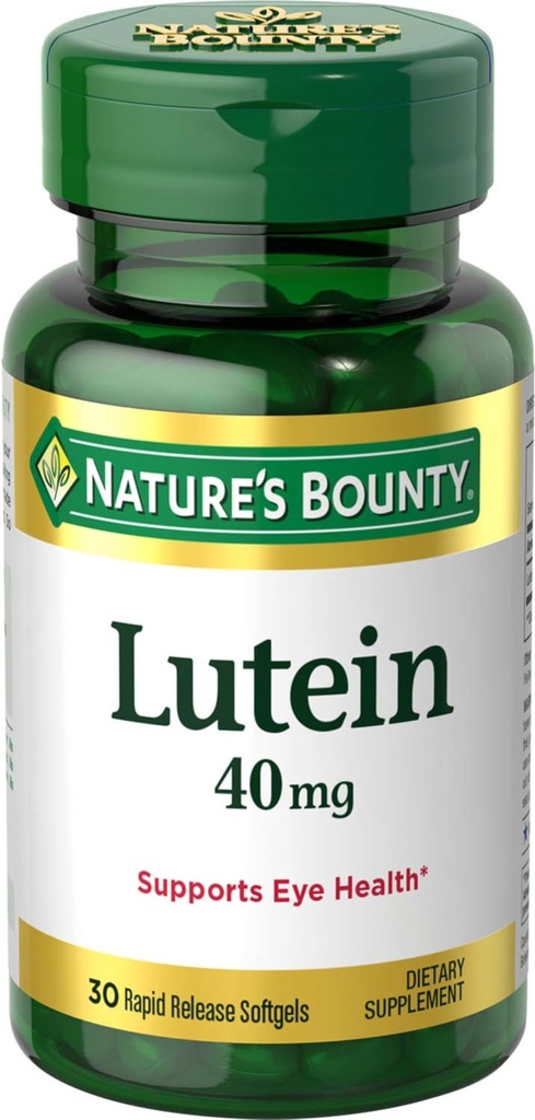 Nature's Bounty Lutein 40 mg, 30 Softgels