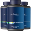 ProHealth Pure Magnesium Taurate, 160mg per Serving | Optimal Bioavailability Supplement for Healthy Aging | Supports Brain, Heart, and Muscle Health | Third-Party Tested | 180 Capsules (3 Pack)