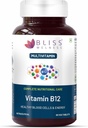 Vitamin B12 100% RDA, Cynocobalamine, Boost Energy Levels Healthy Nervous System Function Supplement for Men & Women - 60 Vegetarian Tablets