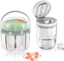 GloDeals Pill Organizer, Pill Crusher, Cutter and Splitter