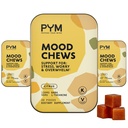 PYM Citrus Mood Chews Support for Stress, Worry & Overwhelm, 60 Count | 130mg GABA, 90mg L-Theanine | Vegan, Non-GMO, Gluten-Free, No Added Sugar | All-Natural Mood Support Supplement Made in USA