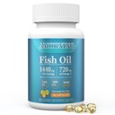 Fish-Oil Omega3-Fatty Acids-Supplement Small-Softgels - 180Count 1440mg for Healthy Heart Brain Eyes Support High EPA DHA Easy to Swallow