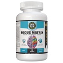 Focus Matrix (1 Bottle) Brain Health Supplement- for Better Focus, Memory, Attention, Concentration, Ginkgo biloba Leaf, Bacopa Monnieri, Focus Pill