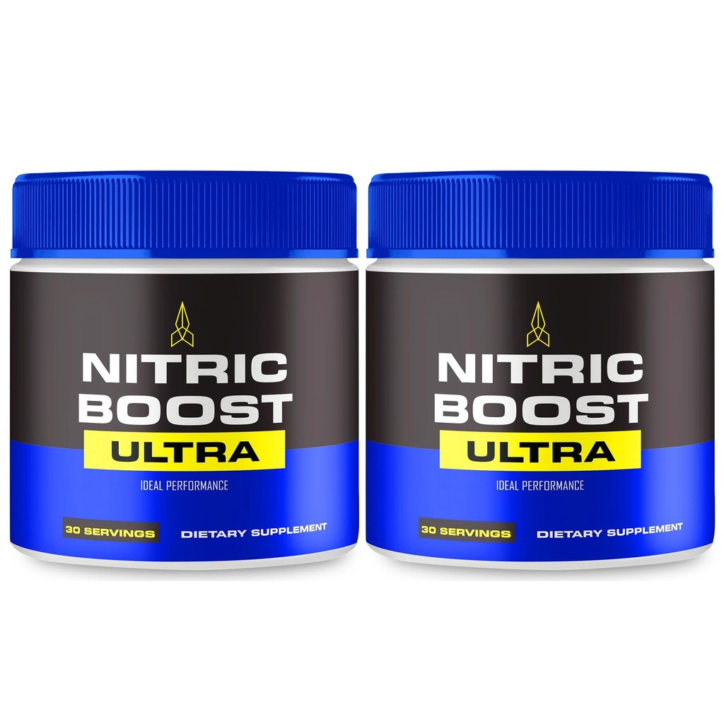 Nitric Boost Ultra Powder, NitricBoost Official Formula to Support Energy Levels and Blood Flow - Maximum Strength, Nitric Booster Ultra BCAA, NitricBoost Ultra Powder Support Reviews (2 Pack)