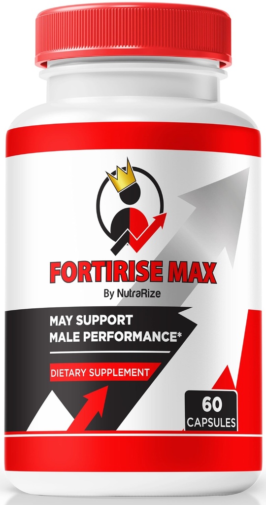 NutraRize Fortirise Max, Official Fortirise Max for Men - Supports Stamina and Energy Levels, All Natural Formula to Support Performance and Overall Health, Fortirise Max Pills Review (60 Capsules)