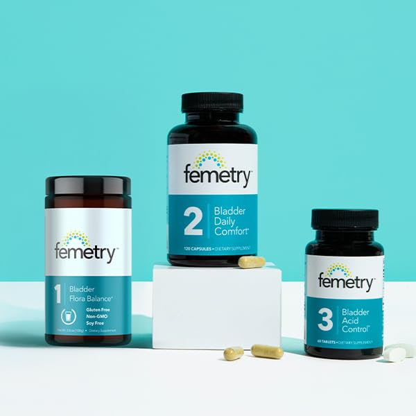 Femetry Bundle — Urinary & Bladder Support Kit: Urinary Cleanse & Flora Balance, Bladder Daily Comfort & Bladder Acid Control – IC/BPS UTI Relief, Clinically Formulated by Urogynecologists