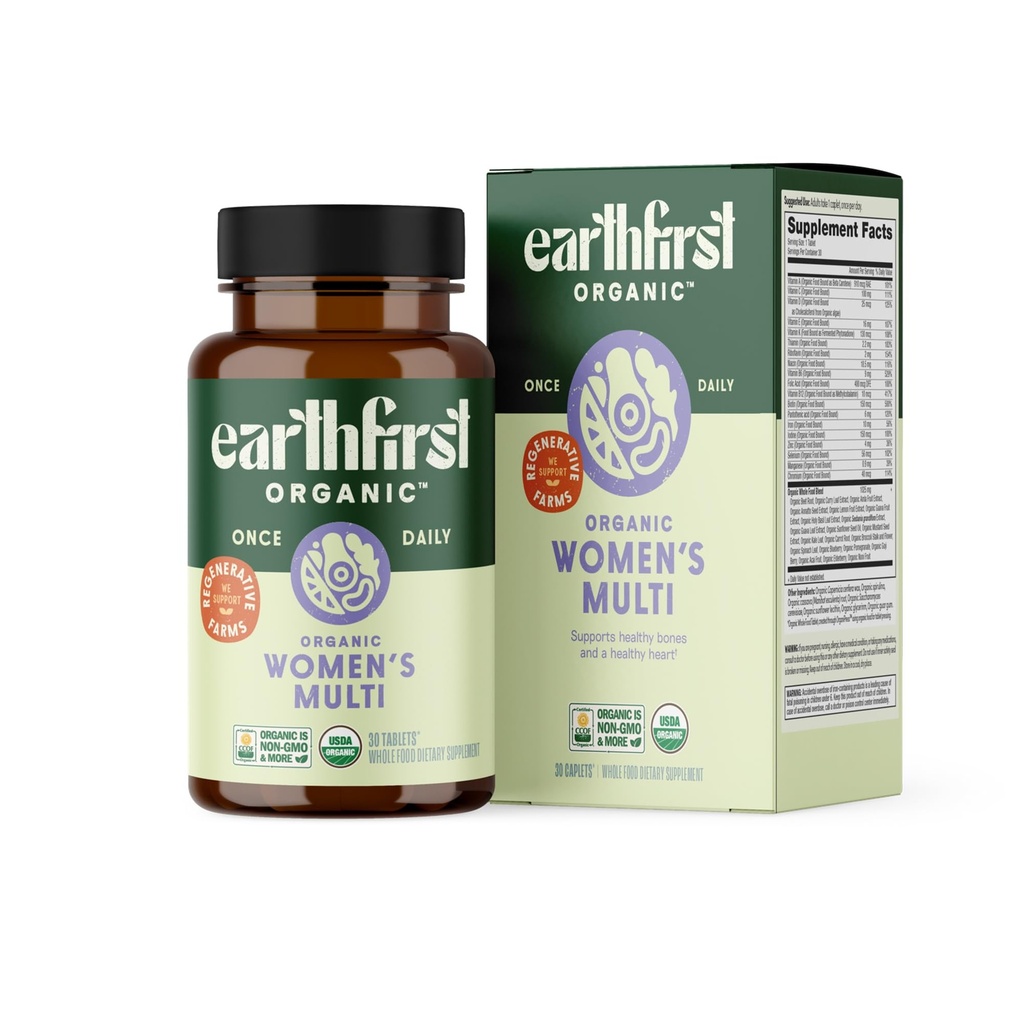 Women’s Multi Once Daily, Women's Multivitamin, Iron, Vitamin B12 & More, 19 Vitamins from Herbs & Superfoods, 30 Count