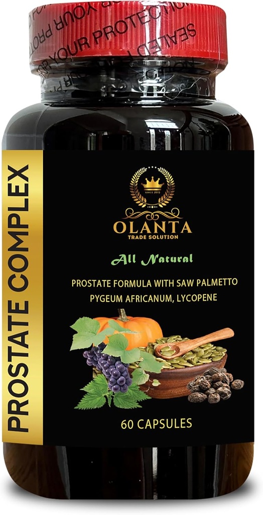 Prostate Healthy Pills - Prostate Complex for Men - Nutritional Support for Prostate, Prostate Support Supplement, Saw Palmetto Extract, Pygeum africanum - 1 Bottle