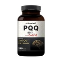 NatureBell PQQ with CoQ10-240 Capsules - 40mg Active PQQ with 10mg Coenzyme Q10 - Cellular Energy & Cognitive Function Support - Antioxidant Nutrients for Heart & Brain Health*