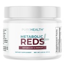 PUREHEALTH RESEARCH Metabolic Reds - Organic Superfood Powder Supplement - Fruit, Veggie, Adaptogenic, Probiotic Blends & More - for Metabolism & Energy Support - 4.13 Oz. - 30 Servings