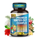 VEGATOT Organic Water Out Complex - 14-in-1 Formula - with Dandelion Uva Ursi Horsetail Corn Silk Parsley Nettle Hibiscus Ginger