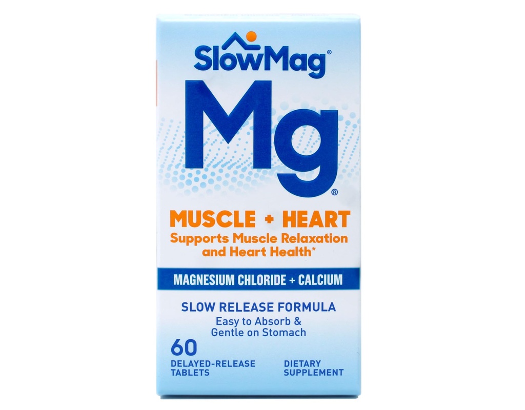 Slow-Mag Slow-Mag Magnesium Chloride With Calcium, Packaging may vary, 60 Count (Pack of 3)