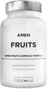 Amen Fruits, Daily Fruits Vitamins Supplements, Over 20 Whole Fruit Extracts - Raw Multivitamin, Berries, Antioxidant Polyphenols Superfood & Flavonoids - Non-GMO - 90 Capsules