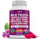 NEW AGE Milk Thistle NAC Chanca Piedra Beet Root Artichoke Dandelion Root Astragalus - Plus TUDCA & Ginger - 60 Count