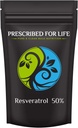 Prescribed For Life Resveratrol Powder | 50% Trans Resveratrol | Nutritional Supplement Rich in Antioxidants | Vegan, Gluten Free, Non GMO | Polygonum cuspidatum (1 kg / 2.2 lb)