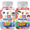 SUNNY SAM Magnesium Gummies for Kids - 100mg and Magnesium Gummies for Kids 500mg. Magnesium Chews - Magnesium Citrate Chewable Supplement for Mood & Muscle Support