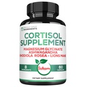 Satoomi 8in1 Cortisol Manager with Magnesium Glycinate, Ashwagandha, Rhodiola Rosea, Lions Mane & More - Cortisol Reducer Supplement Men & Women - 60 Capsules