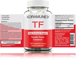 Support Supplement with Transfer Factor and Pure Colostrum - Bovine Colostrum Capsules for a Resilient Body - Immunity Supplement to Promote Wellness - 100 Capsules