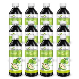 Herbal Goodness Graviola Leaf Extract 15X Strength - Soursop (Guanabana) Leaves Liquid USDA Organic Non-GMO Kosher Cell Support & Regeneration & Stress Relief Immune Boost 12(12oz) btls