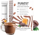 Know Brainer Purest Electrolyte Chocolate Cordyceps Powder Packets – Whole Food Hydration - Fermented Cacao and Solar Sea Salts for Ultimate Electrolyte Balance