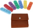 7 Day Pill Organizer, Weekly Reminder Vitamin Holder Supplements Pills Storage Dispenser Box Medicine Case Bag Portable Capsule Carrier Fish Oil Container 4 Times A Day 28 Grid Travel Medication