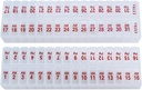 Twice-a-Day Monthly Large Pill Organizer Set - AM and PM Medication Organizer for the Entire Month. Set Contains 2 Organizers for 1 Month. (New STAY-TIGHT Lids)