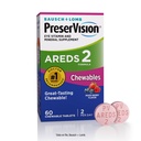 PreserVision AREDS 2 Eye Vitamins, #1 Eye Doctor Recommended Brand, Chewable Lutein and Zeaxanthin Supplement with Vitamin C, Vitamin E,Zinc, and Copper, Mixed Berry, 60 Tablets