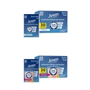 Juven Therapeutic Nutrition Drink Mix Powder for Wound Healing, Includes Collagen Protein, Unflavored 30 Count and Fruit Punch 30 Count