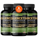 Gade Nutrition Quercetin with Bromelain Vitamin C and Zinc + Stinging Nettle | Immune Support Supplement 500mg Capsules | Non-GMO | Made in USA | 6 Month Supply