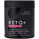 Sports Research® Keto Plus Exogenous Ketones with goBHB® - Premium Keto Powder Supporting Ketosis, Energy & Cognitive Function - Keto Certified · Vegan Friendly · 30 Servings (Raspberry Lemonade)