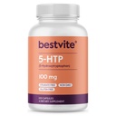 BESTVITE 5-HTP 100mg (120 Capsules) - No Stearates - No Flow Agents - Non GMO - Gluten Free