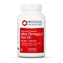 PROTOCOL FOR LIFE BALANCE Ultra Omega-3-500mg EPA & 250mg DHA - Fish Oil for Brain Support, Heart & Nervous System Health* - EPA DHA Omega Supplement - Non-GMO & Halal - 180 Softgels
