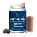 MRM Nutrition Whey Protein - Chocolate Flavored, Microfiltered Whey Protein Isolate & Concentrate, 16 Different Probiotic Strains, BCAAs, & Digestive Enzymes, Gluten Free, for Women & Men - 33 Servings