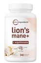 Micro Ingredients Lion’s Mane Mushroom Extract with L-Ergothioneine, 240 Veggie Capsules, 4 Month Supply | Non-GMO