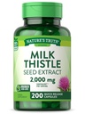 Nature's Truth Milk Thistle Supplement | 200 Capsules | Non-GMO and Gluten Free Seed Extract | Silymarin Marianum