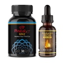 Pineal XT Gold + Pharaoh's Nectar - Pineal Gland Supplement Bundle – 24K Monoatomic Gold Ormus Drops, Pineal Gland Decalcification, Third Eye Awakening, Focus, Energy & Manifestation