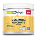 SOLARAY Magnesium Glycinate 500mg Powder - Extra Strength, Unflavored Magnesium Supplement for Bone, Muscle and Relaxation Support - Vegan, Gluten Free, Non-GMO, 60-Day Guarantee - 30 Servings, 8.4 OZ